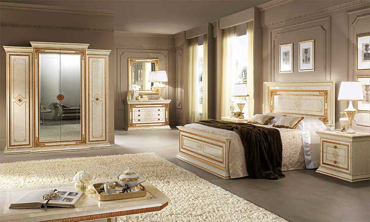 Schlafzimmer Leonardo Beige Arredoclassic