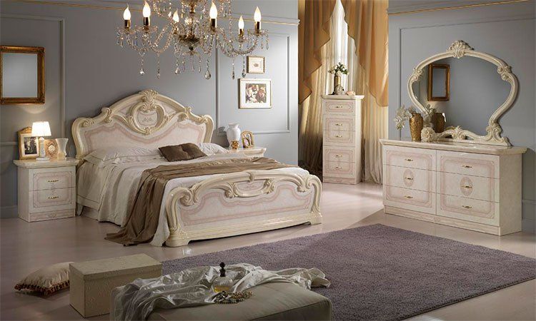 Schlafzimmer Amalfi Beige Hochglanz