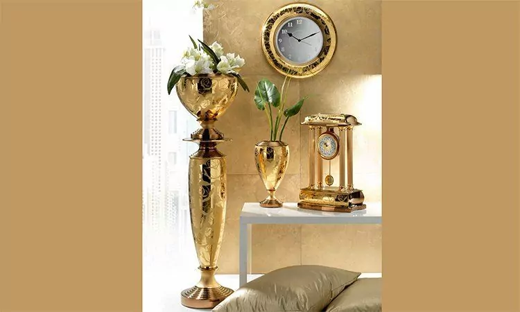Keramik Wohnaccessoires Murano Gold 1026/5