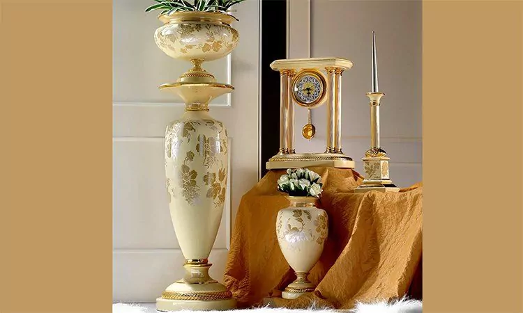 Keramik Wohnaccessoires Giada Lemon-Gold 1022/3