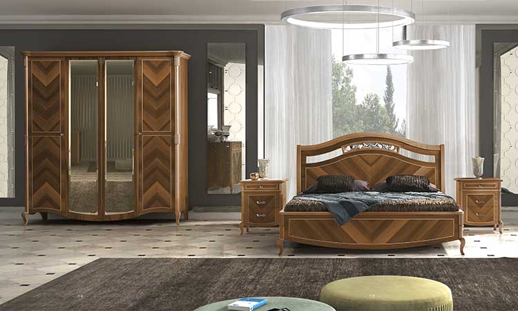 Schlafzimmer Prestige Nussbaum Holzfurnier